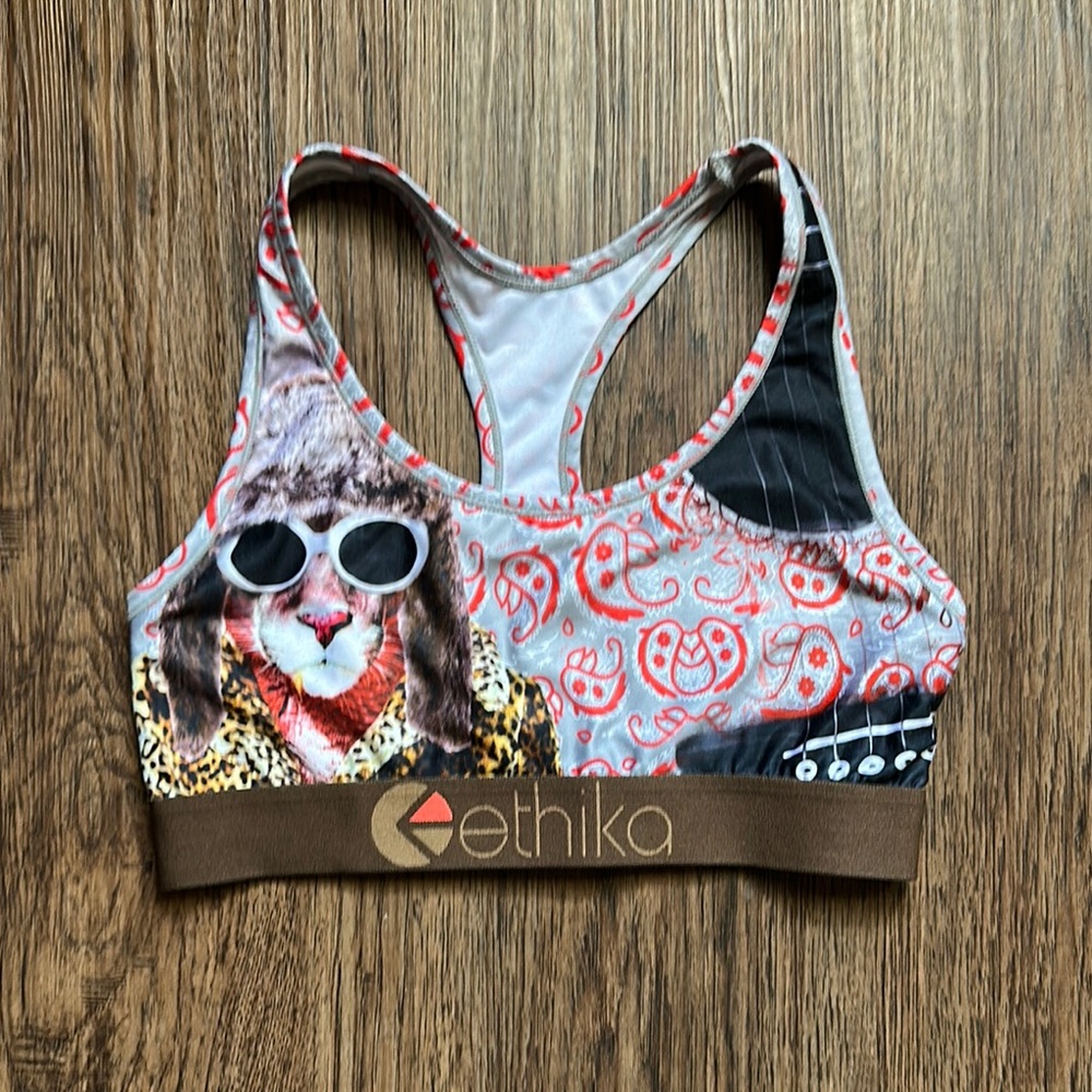 Ethika Women's Funky Animal Print Swim Top